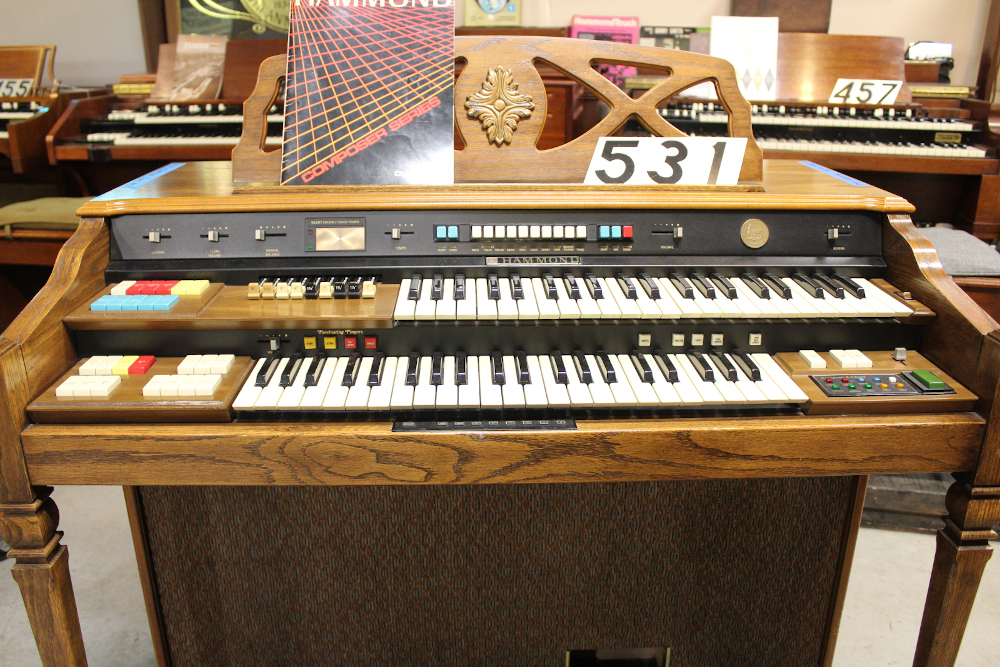531 is a Hammond composer organ spinet organ for sale. 50th year anniversary edition! 