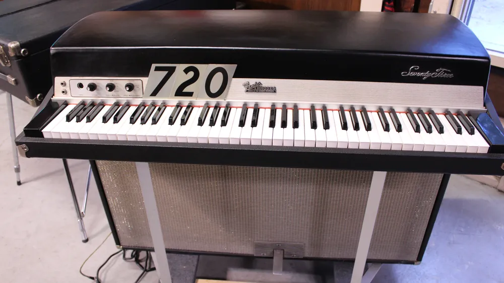 720 is a Rhodes Suitcase 73 Electric Piano for sale!