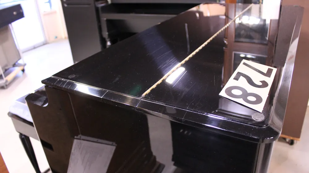 Custom high gloss ebony Hammond B3 with matching Leslie 122, inventory #728